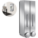 Distributeur et organisateur de pompe de douche mural 2 / 3 chambres - contient du shampoing, du savon, ...