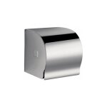 Distributeur de papier wc avec couvercle inox poli brillant
