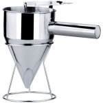 Distributeur de p�te � cr�pes en acier inoxydable distributeur d'entonnoir � piston avec support cupcake ...