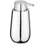 Wenko - distributeur savon liquide badi, capacit 320 ml, cramique, 9, 5x16x8 cm, chrom