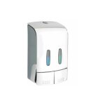 Distributeur de savon mural wenko tartas chrom 2 chambres 480 ml distributeur de savon double abs idal ...