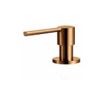 Luisina - distributeur savon cuisine encastrable inox massif cuivre