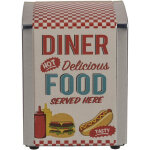 Distributeur de serviettes - diner - m�tal - multicolore - 14 x 10. 5 x 9. 5 cm