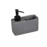 Distributeur de produit vaisselle resa, distributeur de savon, visuel pierre naturelle avec compartiment ...