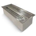 Brleur biothanol 1, 5lt acier inoxydable 430ss l30 x p12, 5 x h8, 5 cm