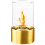 Divina fire - chemin�e bio de table au bio�thanol marsiglia dor� d16 x h27 interne externe