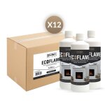 Divina fire - x12 lt biothanol combustible naturel naturel pour chemines bio