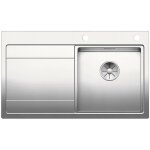 Blanco - divon ii - vier, 86x51 cm, avec gouttoir et commande excentrique , inox 521658