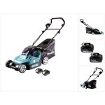 Makita - dlm 382 f2 tondeuse  gazon sans fil 36 v ( 2x 18 v ) 38 cm 40 l + 2x batterie 3, 0 ah - sans ...