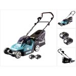Makita - dlm 432 f2 tondeuse  gazon sans fil 36 v ( 2x 18 v ) 43 cm sans balais + 2x batterie 3, 0 ah ...