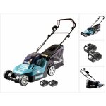 Makita - dlm 432 t2 tondeuse � gazon sans fil 36 v (2x 18 v) 43 cm brushless + 2x batteries 5. 0 ah - ...