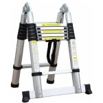 Dlt706b echelle t�lescopique multi - fonctions en alu de 3. 80m, 12 �chelons - varan motors