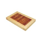 Dm creation naturellement - billot de table bicolore bambou 46x31cm - dm creation - 00038 Dm creation naturellement - billot de table bicolore bambou 46x31cm - dm creation - 00038