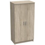 Armoire multifonctionnelle avec 2 portes avec 6 tagres, tagre  chaussures polyvalente, meuble de ...