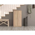 Armoire � usages multiples corona, armoire auxiliaire � 2 portes, meuble � chaussures bas avec 6 �tag�res, ...