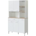 Armoire � usages multiples laredo, armoire de cuisine auxiliaire, buffet avec 5 portes et 1 tiroir avec ...
