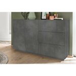 Dmora buffet moderne avec 2 portes et 3 tiroirs, made in italy, buffet de cuisine, buffet design de salon, ... Dmora buffet moderne avec 2 portes et 3 tiroirs, made in italy, buffet de cuisine, buffet design de salon, ...