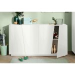 Dmora buffet moderne avec 4 portes, made in italy, buffet de cuisine, buffet design de salon, 159x43h86 ...