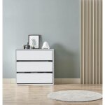 Chariot � tiroirs dkutl, commode avec 3 tiroirs, commode basse pour armoire d'int�rieur, hebdomadaire ...