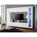 Dmora - l�ment mural de salon, made in italy, base de meuble tv et �l�ments muraux et �tag�res, ensemble ...