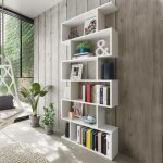 Librairie joliet, bibliothque haute double face, tagre de sparation avec 5 tagres, tagre de bureau ...
