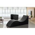 Dmora - lit pliant dabaz, pouf convertible en lit simple, 100% made in italy, pouf convertible en chaise ...