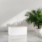 Malle ditalen, grande bote de rangement polyvalente, commode moderne, fabriqu en italie, 90x45h45 cm, ...