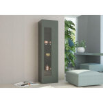 Dmora - meuble colonne avec porte vitrée, made in italy, buffet avec étagères, vitrine de salon, 45x34h162 ... Dmora - meuble colonne avec porte vitrée, made in italy, buffet avec étagères, vitrine de salon, 45x34h162 ...