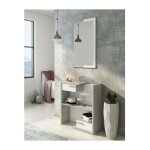 Meuble de couloir avec miroir, hall d'entrée avec tiroirs, vide - poche pour petits appartements, cm ... Meuble de couloir avec miroir, hall d'entrée avec tiroirs, vide - poche pour petits appartements, cm ...