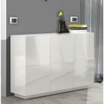 Meuble d'entrée avec 3 portes et étagères internes, made in italy, hall d'entrée moderne, buffet pour ... Meuble d'entrée avec 3 portes et étagères internes, made in italy, hall d'entrée moderne, buffet pour ...