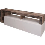 Dmora - meuble de salon meuble tv moderne avec étagères, buffet bas avec porte abattante, fabriqué en ... Dmora - meuble de salon meuble tv moderne avec étagères, buffet bas avec porte abattante, fabriqué en ...