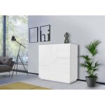 Dmora - placard dceesa, buffet de cuisine avec 2 portes gomtriques, buffet de salon, buffet de cuisine, ...