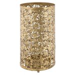 Porte - parapluie, fer, couleur or, dimensions : 24 x 24 x 42 cm, avec emballage renforcé - dmora Porte - parapluie, fer, couleur or, dimensions : 24 x 24 x 42 cm, avec emballage renforcé - dmora