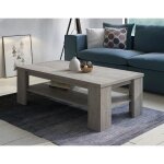 Dmora - table basse, 110 x 55 x 41 cm, coloris chêne clair, avec emballage renforcé Dmora - table basse, 110 x 55 x 41 cm, coloris chêne clair, avec emballage renforcé