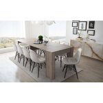 Table à manger moderne, console extensible jusqu'à 10 places, dimensions 90 x 51 x 77 cm (jusqu'à 237 ... Table à manger moderne, console extensible jusqu'à 10 places, dimensions 90 x 51 x 77 cm (jusqu'à 237 ...