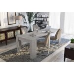Table à manger moderne, console extensible jusqu'à 10 places, dimensions 90 x 51 x 77 cm (jusqu'à 237 ... Table à manger moderne, console extensible jusqu'à 10 places, dimensions 90 x 51 x 77 cm (jusqu'à 237 ...