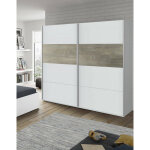 Dmora - vestiaire dcioff, armoire de chambre  2 portes coulissantes, armoire avec barre  vtements ...