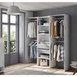 Dmora vestiaire miramar, structure pour dressing, armoire ouverte sans portes, dressing, cm 179x50h202, ...