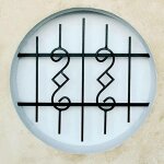 Dms - grille de defense nectra diametre 70 cm pour fenetre ronde (c�te tableau)