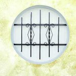 Dms - grille de defense rustique diametre 80 cm pour fenetre ronde (c�te tableau)