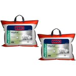 Dodo - lot de 2 oreillers ergonomiques  mmoire de forme - 45x70 cm - vegetal