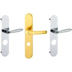 Dom - poignee paliere � bequille pour serrures bandeaux ban f11 f12 et f14 couleur - chrome mat