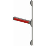 Dom - serrure anti panique touch bar 840 mm barre rouge 2 points metalux