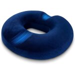 Donut cushion memory foam pour le soulagement des h�morro�des, coussin coccyx pour fauteuil roulant si�ge ...