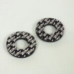 Donuts mousse protection de guidon bihr noir blanc pour moto