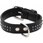 Collier chien glamorous noir 2 rang taille : t1