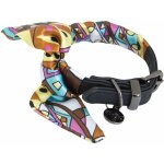 Doogy glam - collier chien doogy noir foulard taille : t30
