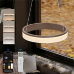 Doporro lampe de plafond plafonnier led triple commande hauteur r�glable lampe de nuit suspension lustre ...