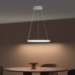 Suspension luminaire plafonnier lustre chambre salon trois tempratures de couleur hauteur rglable clairage ...