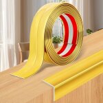 (dor�, 2cm�6m)baguette d?angle pvc corni�re moulure murale autocollante protection profil� souple pour ...